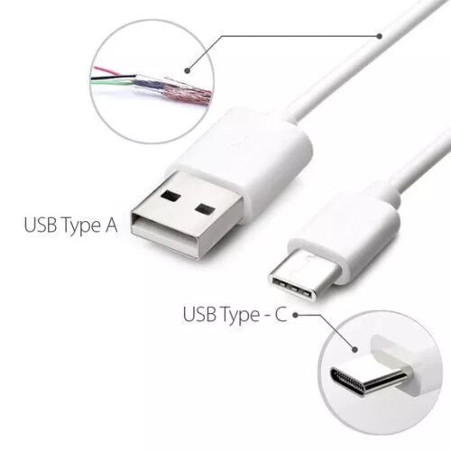 USB-C to USB-A White Charging & Data Cable (3FT, 1M) - Image 3 of 3