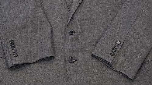 Ermenegildo Zegna Trofeo Wool Gray Blue Glen Plaid Jacket Blazer Mens 42R Italy - Picture 19 of 19