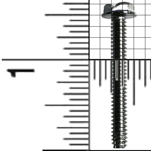 1/8"-20x1-1/2" Thread Cutg. Screws/Bolt (-/+) Washer Head, Stainless Steel 80PCs - Picture 6 of 6