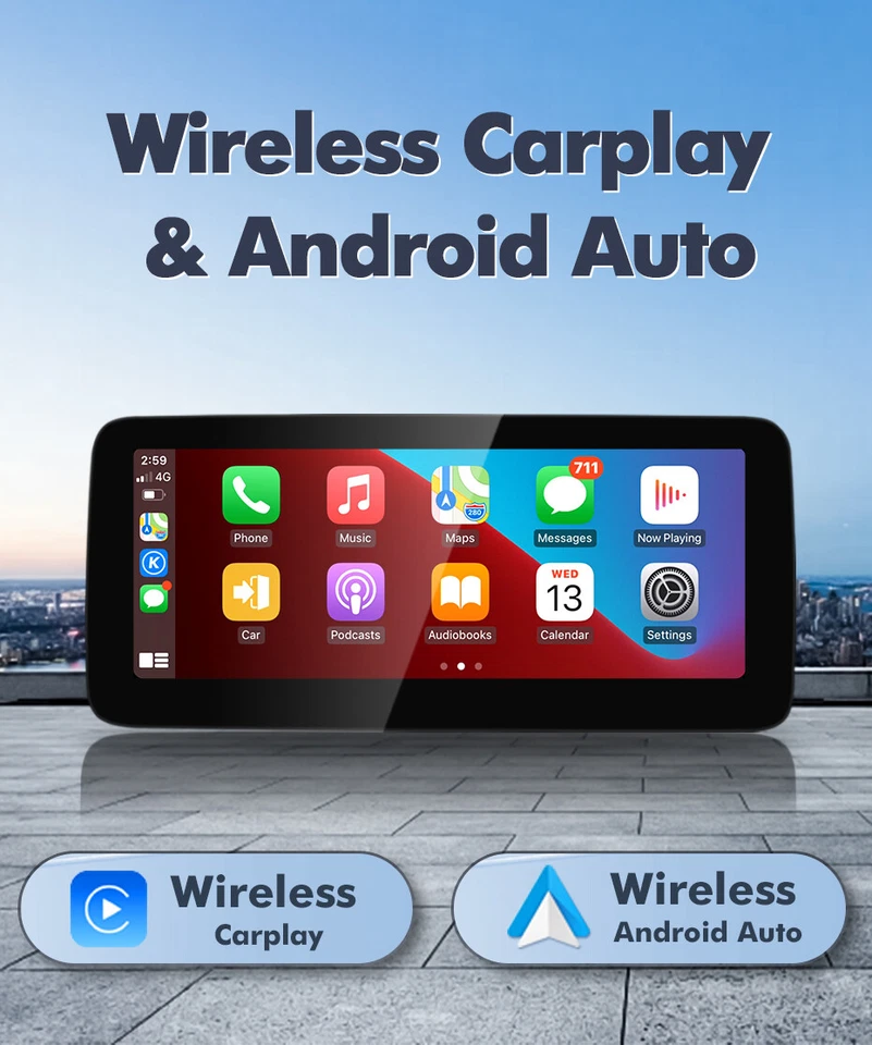 12.3" Android Screen CarPlay for Mercedes Benz E class W212 2009-2012 NTG4.0 - Image 4 of 4