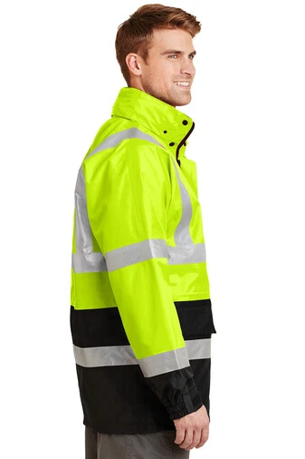 LARGE, Safety Parka Jacket, Waterproof, Yellow MENS Cornerstone CSJ24, lrage PPE - Image 3 of 4