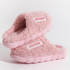 Ladies Memory Foam Slippers Women Washable Warm Fur Slip On
