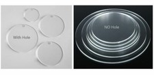 30 Laser Cut Clear Acrylic Blank Round Discs 3/16 inch 4.5 mm Crafts Keychains