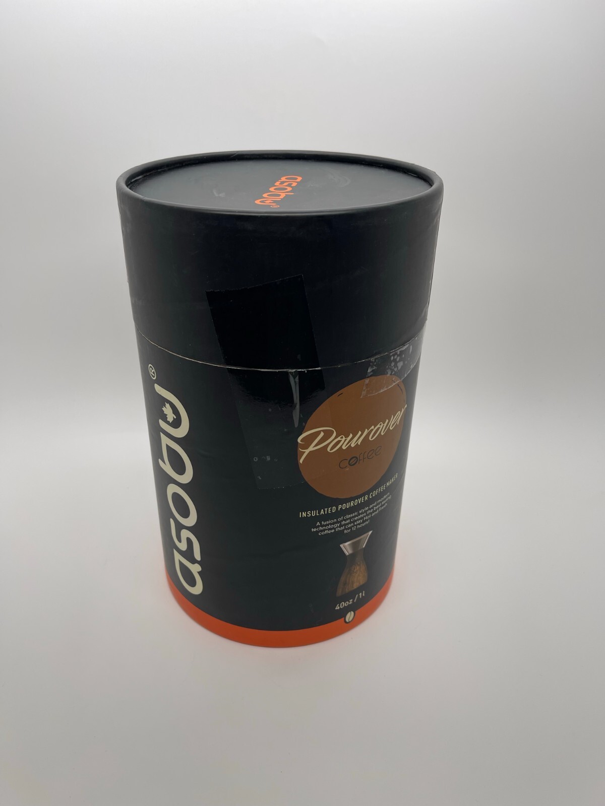 asobu Insulated Pour Over Coffee Maker 32 oz. Double-Wall Vacuum Stainless-Steel