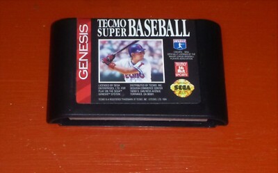 Tecmo Super Baseball (Sega Genesis, 1994)-Cart Only