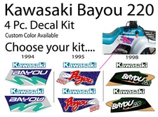 1988 2006 Kawasaki Bayou 220 Decal Graphics Emblem Pattern Plastic Marks OEM Kit