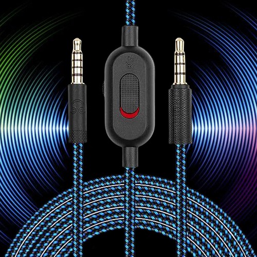 Câble de casque audio de 2 m pour casque Logitech G PRO X G233 G433 (bleu) FR - Bild 8 von 8