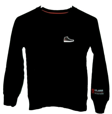 Air Jordan Basketball Sneaker Sweatshirt w Brand Of Flight Sleeve Logo-kids S
