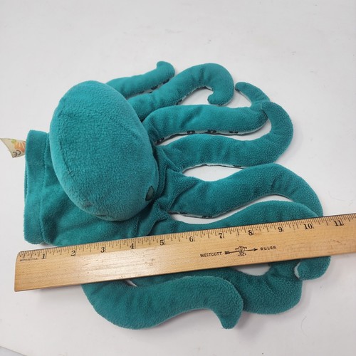 Folkmanis Green Octopus Plush Hand Puppet Full Body As Seen on Baby Einstein - Picture 10 of 11