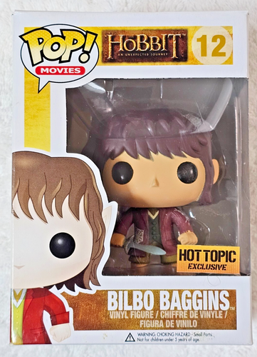 Funko Pop! The Hobbit Bilbo Baggins #12 Hot Topic Exclusive w/ Spider Webs RARE - Picture 1 of 7