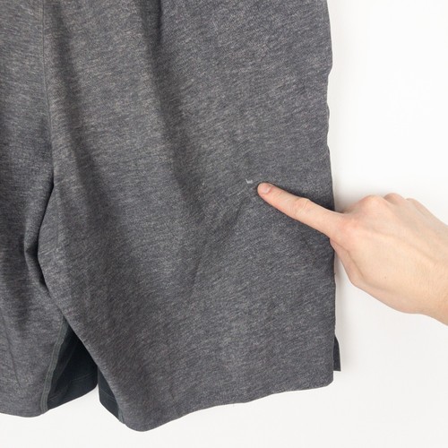 Lululemon Shorts Mens Small (28x8) Gray T.H.E. Lined Athletic Drawstring - 第 9/12 張圖片