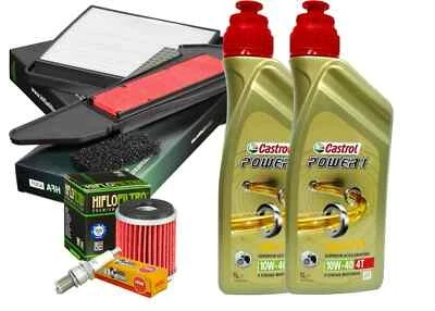 CASTROL / HIFLOFILTRO / NGK TAGLIANDO Yamaha X-Max 300 2017 2018 Castrol 10W40 F. olio aria carter candela