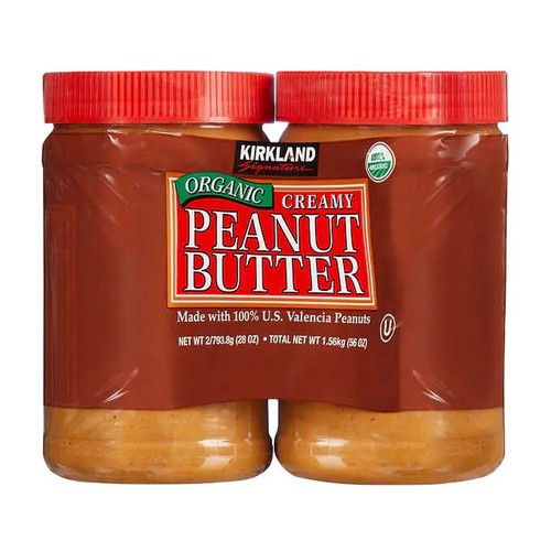 Kirkland Organic Creamy Peanut Butter U.S. Valencia Peanuts 28 Ounce