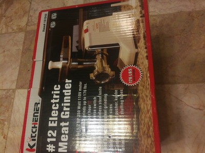 Kitchener 12 Electric Stainless Steel Meat Grinder 1 2 Hp 350