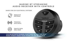 DS18 MXRC-BT Marine Power Sport Head Unit Bluetooth ATV UTV Boat Receiver Stereo