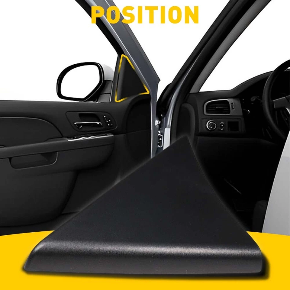 Para TAHOE SILVERADO SIERRA YON 2007-2013 PUERTA PANEL SUPERIOR MOLDURA NEGRO 25857289 Foto 3 de 4