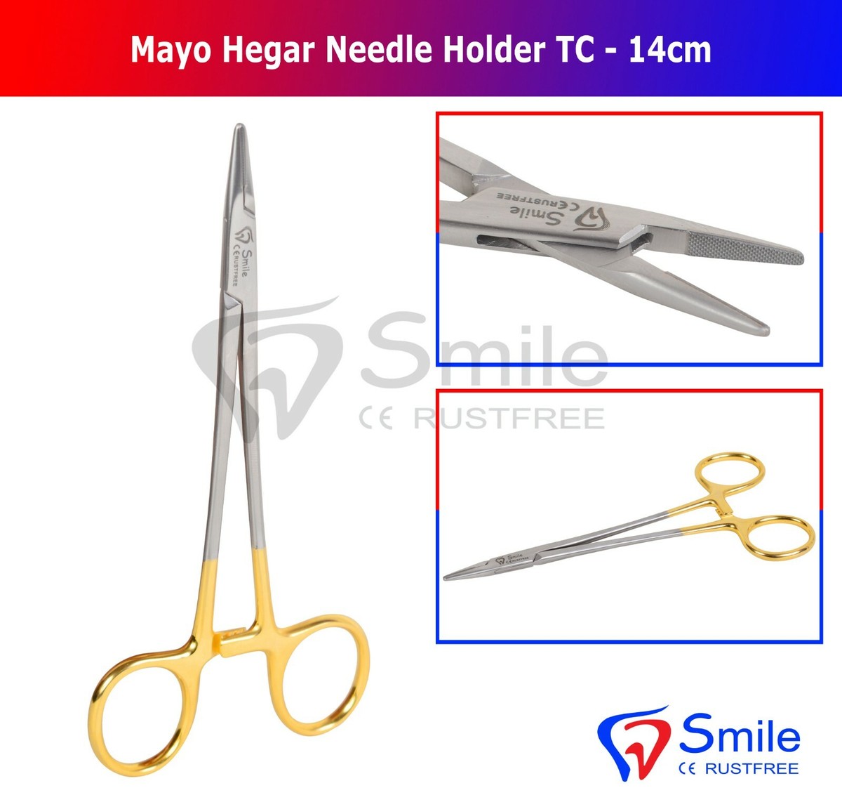 Portaghi Olsen-Hegar 16 Cm Con Punta In Carburo Di Tungsteno (TC) - SD Instruments - Nuovo