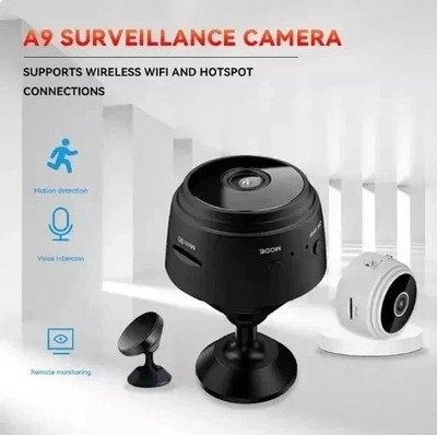 A9 WiFi Mini Camera HD 1080p Wireless Video Recorder Kamera Klemmhalterung