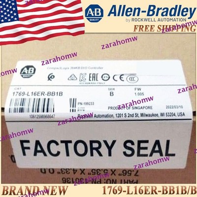 New Sealed 1769-L16ER-BB1B/B AB CompactLogix 384KB DI/O Controller US