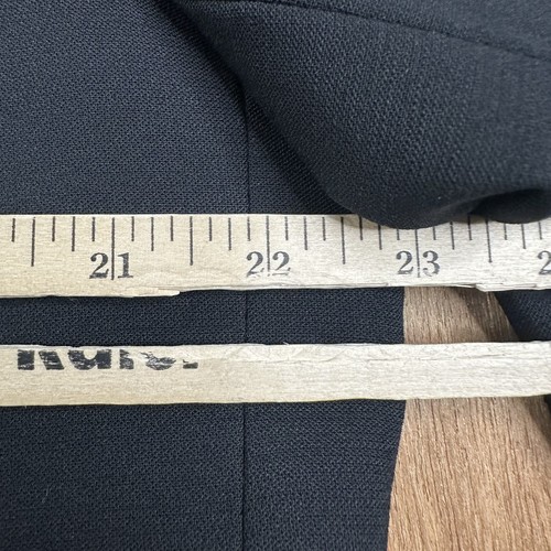 Tuta vintage Givenchy uomo 44L grigia 4 bottoni 100% lana pantalone 36x28 plissettata tinta unita - Foto 6 di 19