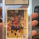 Upper Deck 1991-92 Michael Jordan #44 PSA Graded Chicago Bulls NBA Card