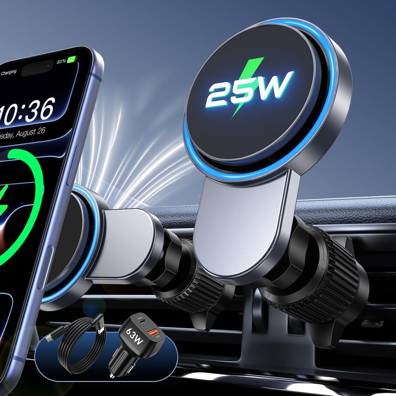 ESR MagSafe Car Mount with cooling fan - Highly rated Buy It For Life recommendation
