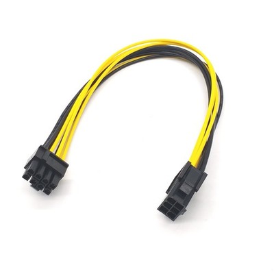 PCI Express 6 pin Female to Single PCI-E 6+2Pin Male GPU Power Cable Adapter