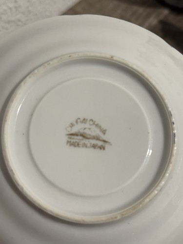 Flower Shafford Replacement Saucer Handpainted Japan Pink White Orchid Yellow - Picture 3 of 4