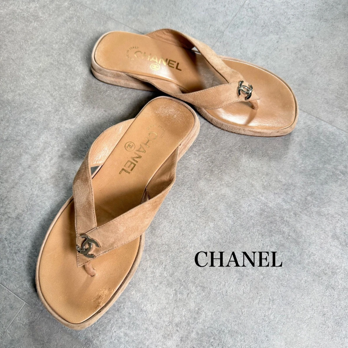 CHANEL Silver Sandals for Women for sale | eBay