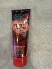 Bath  Body Works Velvet Sugar Body Cream New 8oz ultra shea moisturizing