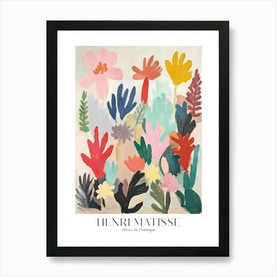 Henri Matisse Print Abstract Floral Framed Wall Art Poster Canvas Print Picture