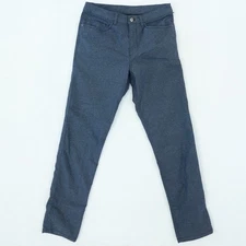 Lululemon ABC Pant Mens 30x33 Heather Deep Navy Classic Fit 5 Pocket Tech Canvas