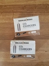 Growler Werks -2 pack uKeg 64 CO2 Chargers (10 per pack, 20 total))