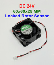 Nidec Industrial Grade DC 24V High Speed Fan 60x60x25mm Locked Rotor Sensor