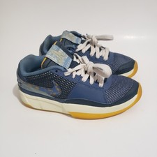 Nike Ja 1 SE GS Mystic Navy Youth Size 4Y FQ7371-400 Basketball Shoes Blue Gold.
