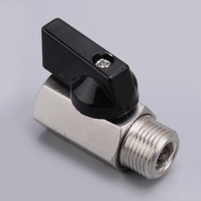 Mini 1/4" Male 1/4 Inch Female NPT Brass Ball Shut Off Valve Water Air Fluid jd