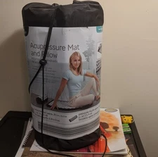 Crane Acupressure Mat Pillow Carrying Bag Natural Pain Relief 29.1” x 16.5" Yoga