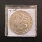 1902 Morgan Silver Dollar $1 Coin Philadelphia Mint Circulated 90% Silver