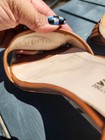 Salvatore Ferragamo Brown Leather Slingback Sandals Logo Women's 9.5 — photo 3