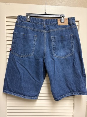 Lowrider Denim Shorts Men 40 (36) Blue Baggy Hip Hop Skater Y2K