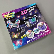 NEW Shrinky Dinks 3D Butterfly Lights Craft Kit girls kids art led