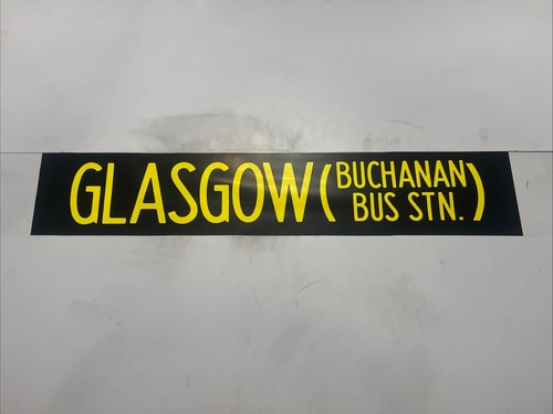 GLASGOW BUCHANAN BUS STN - Hamilton Depot 289 Scottish Bus Destination Blind 36” - Picture 1 of 11
