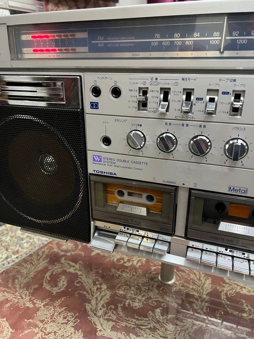 TOSHIBA RT-S87 1980 BOMBEAT VINTAGE RADIO CASSETTE BT EQ TESTED