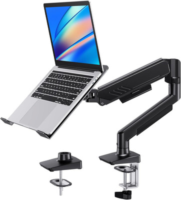 2 in 1 Function Laptop Mount with Tray, Fits 13-34  Monitors & up to 17  Noteboo
