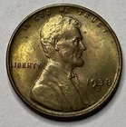1938 D Uncirculated Lincoln Wheat Cent Exact Coin Imaged #LWC1012