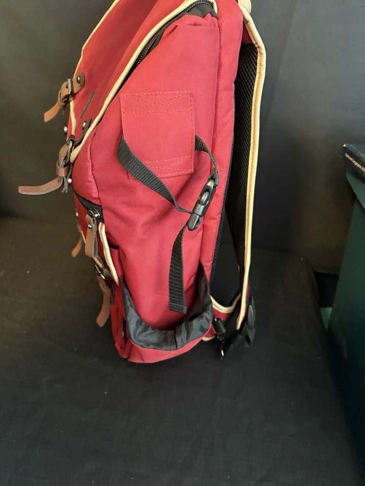 Mochila de fotografía GOgroove tamaño completo DSLR (roja) para cámara y computadora portátil Foto 2 de 4