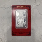 Pamp Lunar Monkey Silver Bar 2016 - 1 oz 999 Fine Perfect Assay Card! C001493