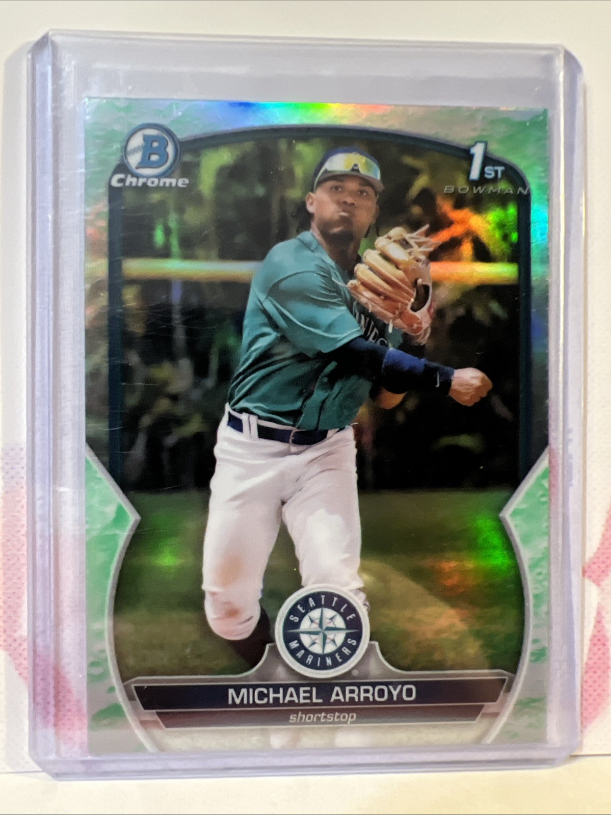 2023 Bowman - Chrome Prospects Michael Arroyo #BCP-63 Lunar Glow Refractor (RC)
