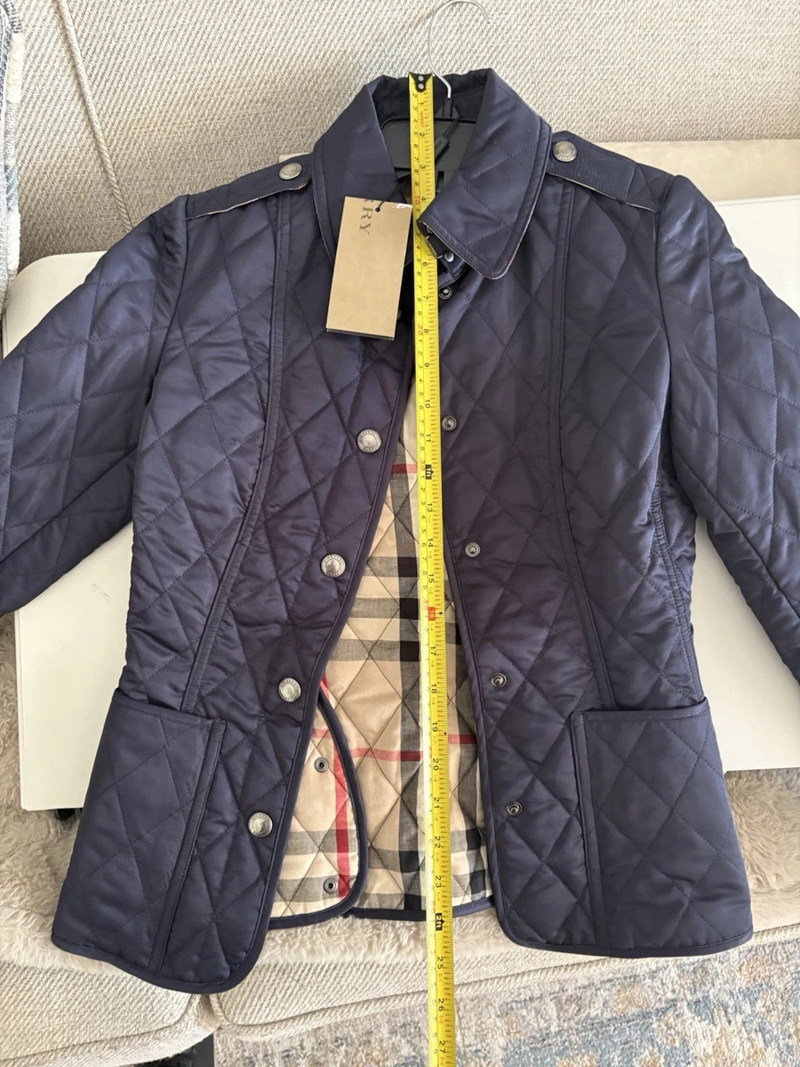 【美品】BURBERRY キルティングジャケット リバーシブル kidsネイビー Burberry Quilted Girls' Outerwear for sale | eBay