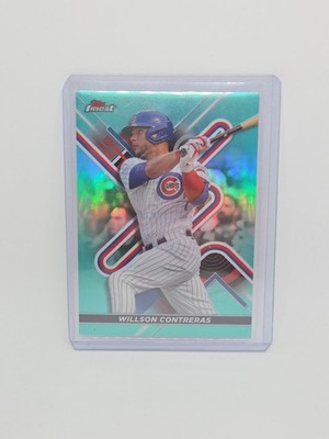 2022 Topps Finest - Willson Contreras #40 Aqua Refractor /199